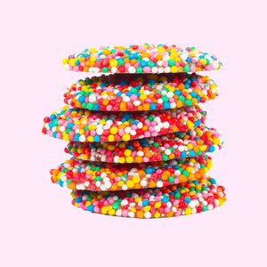 chocolate freckles in a bag