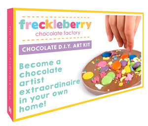 Belgian chocolate D.I.Y. kit to air your own chocolate artwork.