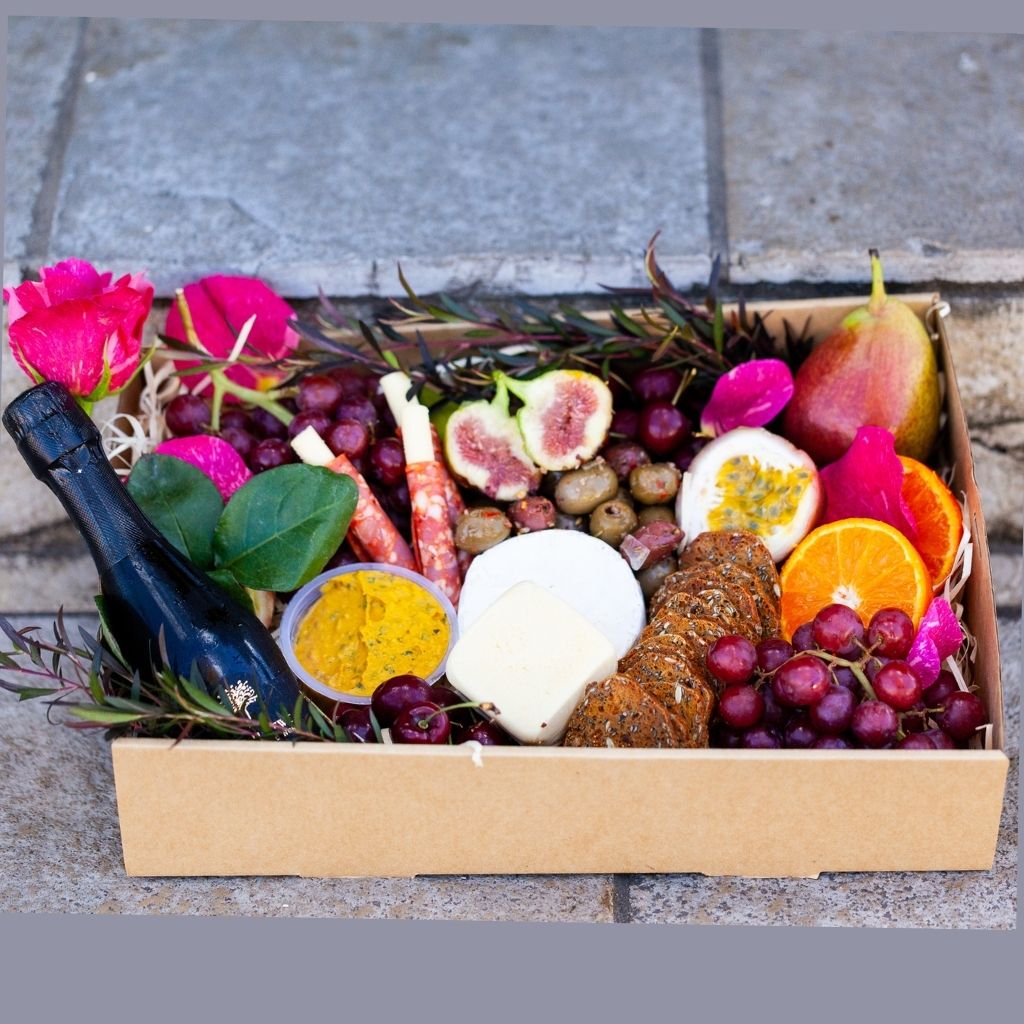 gourmet hamper in a eco presentation  box