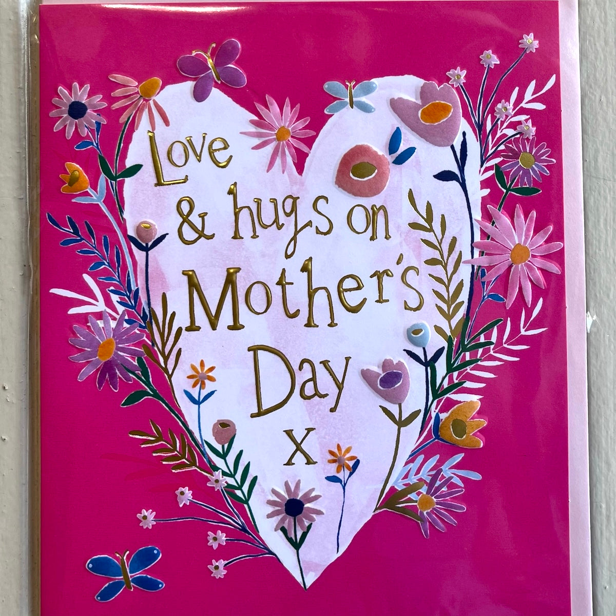 Mother's Day Card - Love & Hugs on Mother's Day