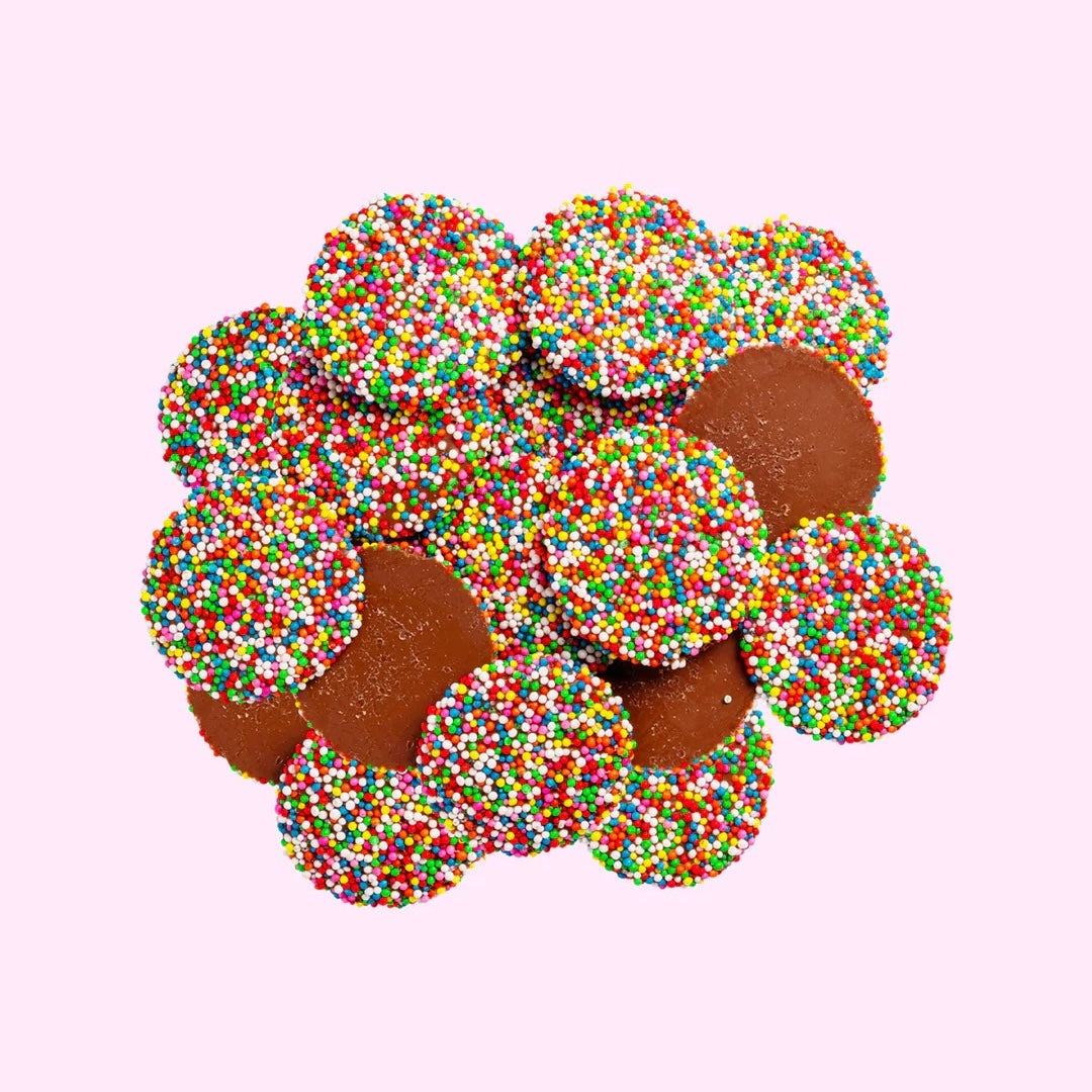 bags full of milk chocolate freckles