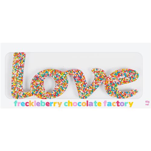 Chocolate Freckle Word - Love