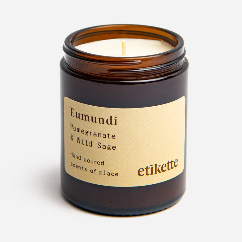 Eumundi Candle in Pomegranate & Wild Sage