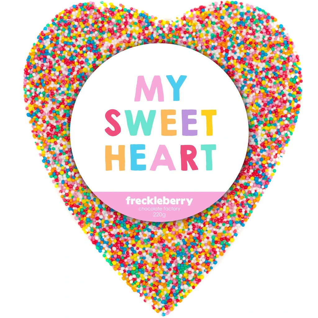 Giant chocolate freckly heart for Valentine's Day