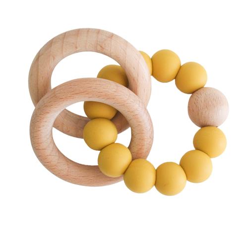 Natural Beechwood & Silicone Teether