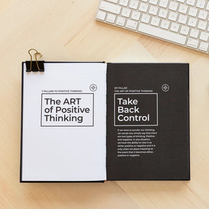 The Art of Positive thinking journal will help you learn how to pivot your thoughts to become positive and confident in yourself, no matter what life presents you.