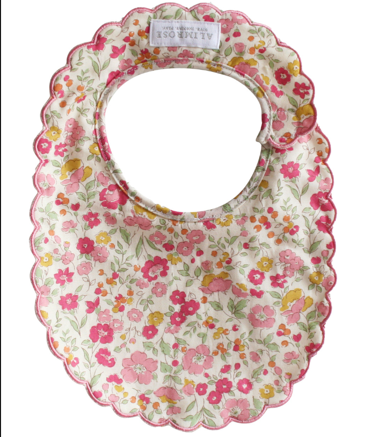 Alimrose Scallop Bib - Rose Garden Alimrose Scallop Bib - Rose Garden